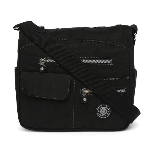 BAOMI CRINKLE SHOULDER BAG Range Black Soft One Size Shoulder Bag