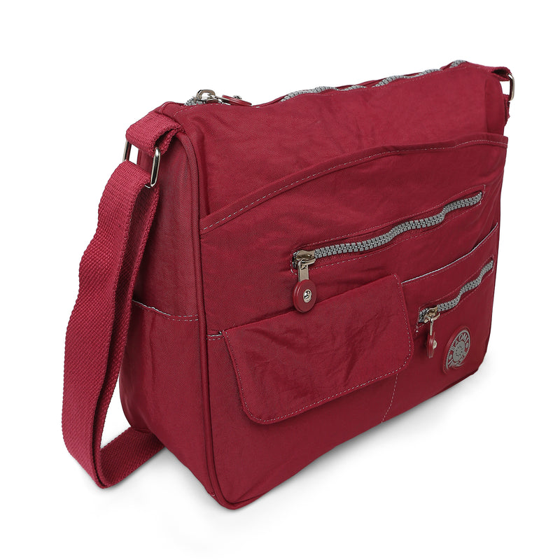 BAOMI CRINKLE SHOULDER BAG Range Dark Red Soft One Size Shoulder Bag