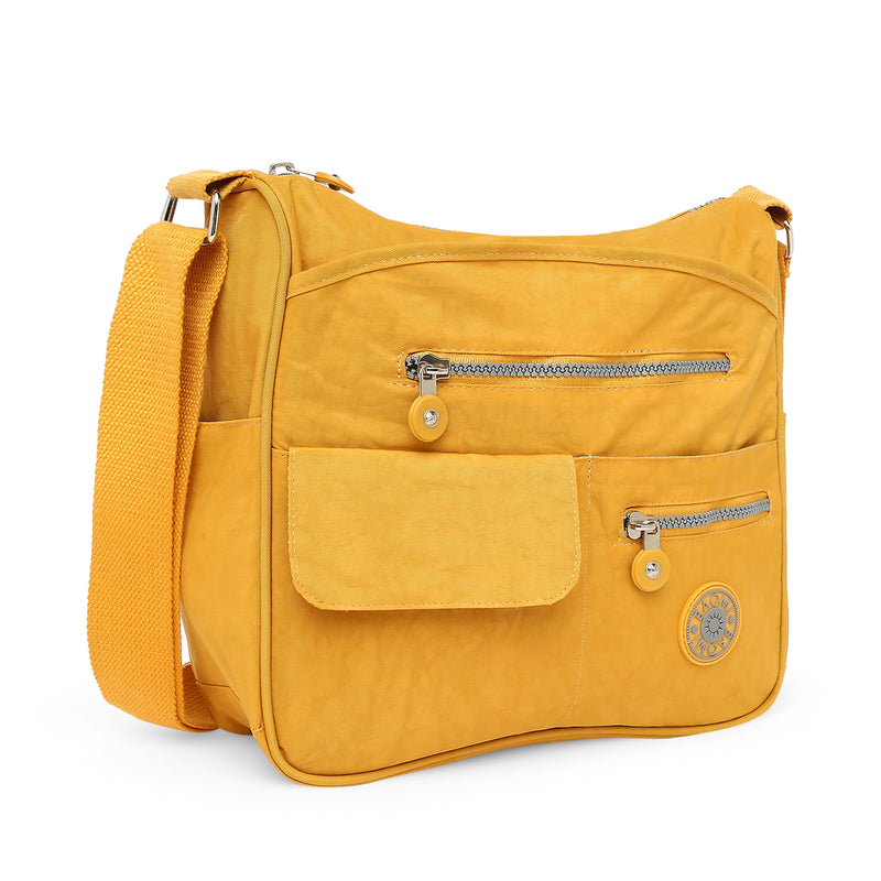 BAOMI CRINKLE SHOULDER BAG Range Yellow Soft One Size Shoulder Bag