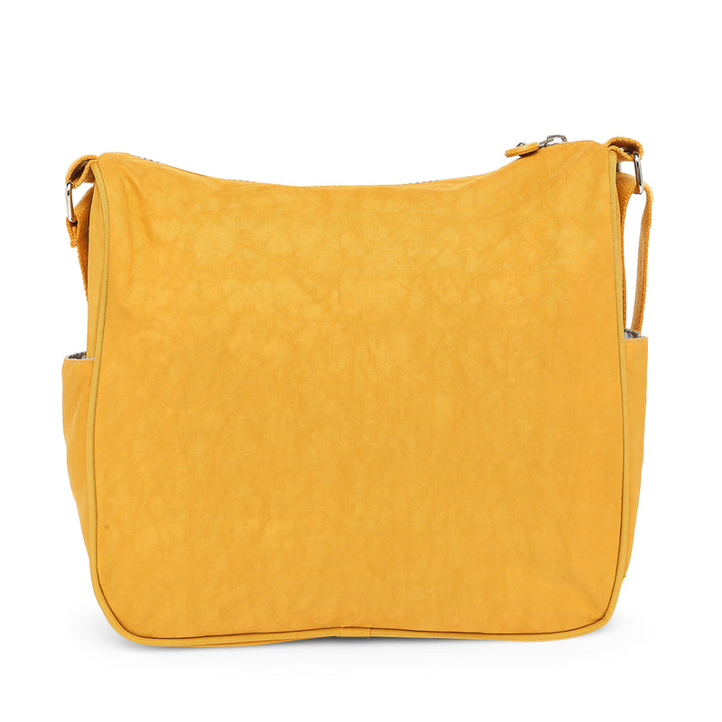 BAOMI CRINKLE SHOULDER BAG Range Yellow Soft One Size Shoulder Bag