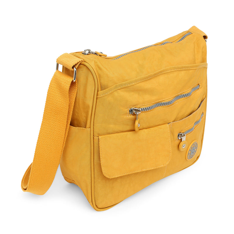 BAOMI CRINKLE SHOULDER BAG Range Yellow Soft One Size Shoulder Bag