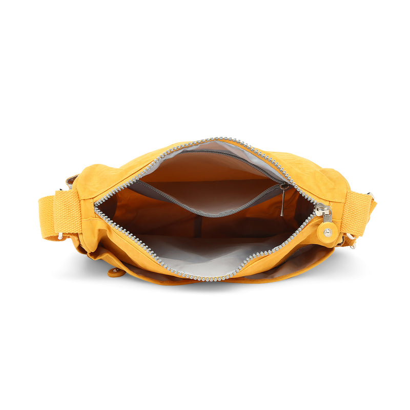 BAOMI CRINKLE SHOULDER BAG Range Yellow Soft One Size Shoulder Bag