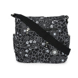 BAOMI CRINKLE SHOULDER BAG Range Black & White Floral Soft One Size Shoulder Bag