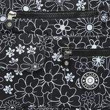 BAOMI CRINKLE SHOULDER BAG Range Black & White Floral Soft One Size Shoulder Bag