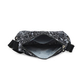 BAOMI CRINKLE SHOULDER BAG Range Black & White Floral Soft One Size Shoulder Bag