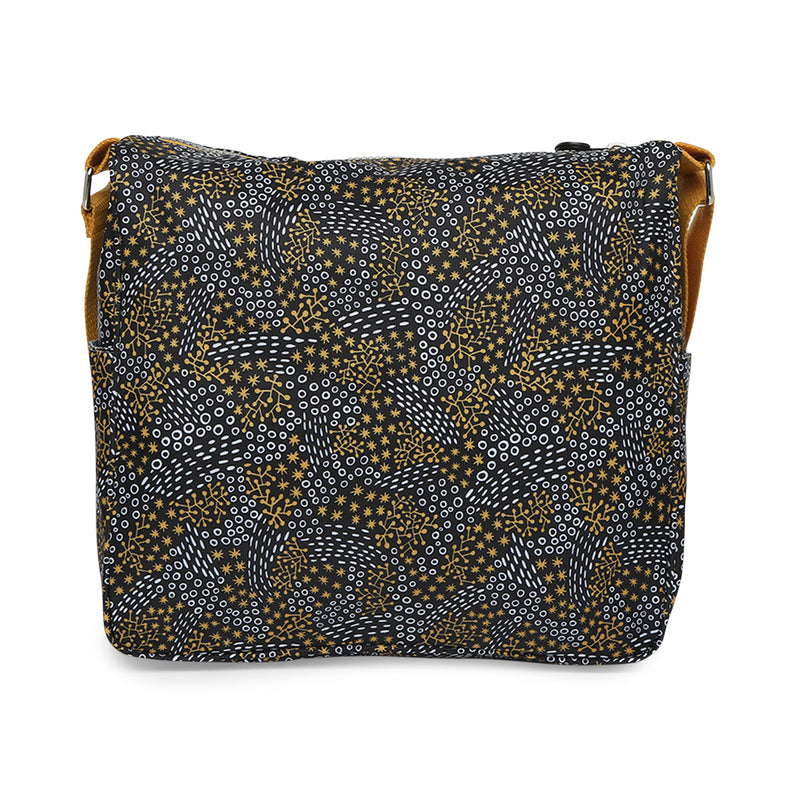 BAOMI CRINKLE SHOULDER BAG Range Black & Yellow Soft One Size Shoulder Bag