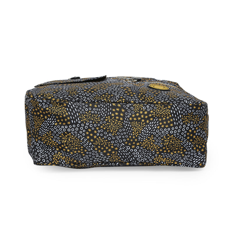 BAOMI CRINKLE SHOULDER BAG Range Black & Yellow Soft One Size Shoulder Bag