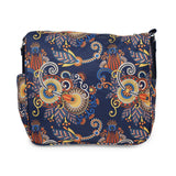 BAOMI CRINKLE SHOULDER BAG Range Blue & Yellow Floral Soft One Size Shoulder Bag