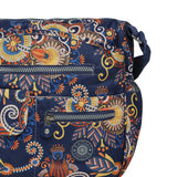 BAOMI CRINKLE SHOULDER BAG Range Blue & Yellow Floral Soft One Size Shoulder Bag