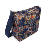 BAOMI CRINKLE SHOULDER BAG Range Blue & Yellow Floral Soft One Size Shoulder Bag