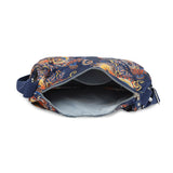 BAOMI CRINKLE SHOULDER BAG Range Blue & Yellow Floral Soft One Size Shoulder Bag