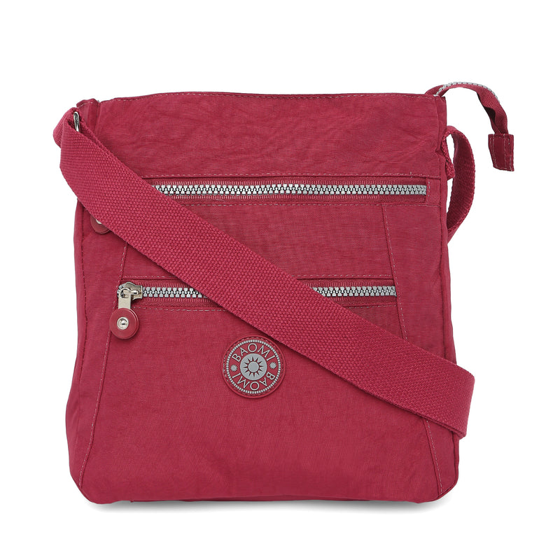 BAOMI CRINKLE SHOULDER BAG Range Dark Red Soft One Size Shoulder Bag
