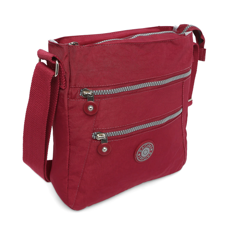 BAOMI CRINKLE SHOULDER BAG Range Dark Red Soft One Size Shoulder Bag