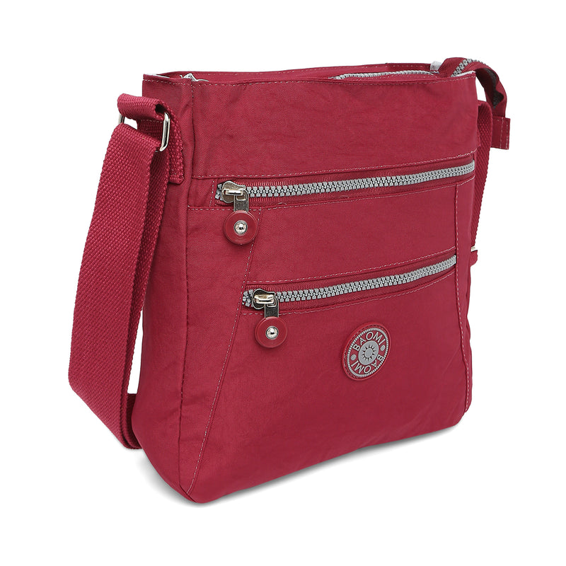 BAOMI CRINKLE SHOULDER BAG Range Dark Red Soft One Size Shoulder Bag