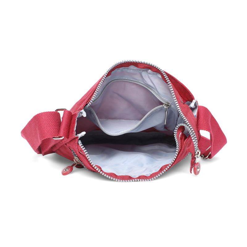 BAOMI CRINKLE SHOULDER BAG Range Dark Red Soft One Size Shoulder Bag