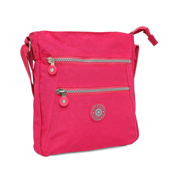 BAOMI CRINKLE SHOULDER BAG Range Fuchsia Red Soft One Size Shoulder Bag