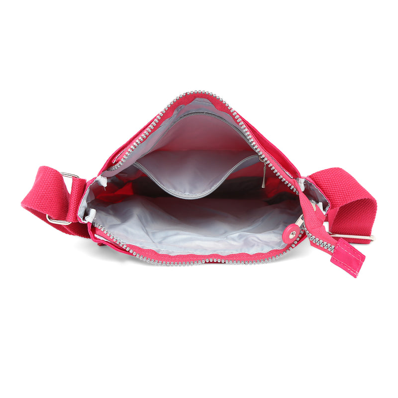 BAOMI CRINKLE SHOULDER BAG Range Fuchsia Red Soft One Size Shoulder Bag