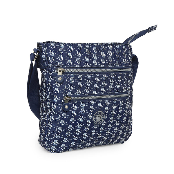 BAOMI CRINKLE SHOULDER BAG Range Blue & White Soft One Size Shoulder Bag