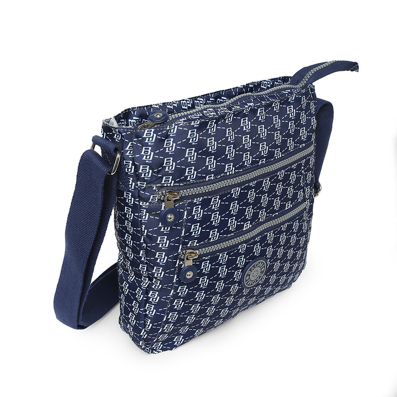 BAOMI CRINKLE SHOULDER BAG Range Blue & White Soft One Size Shoulder Bag