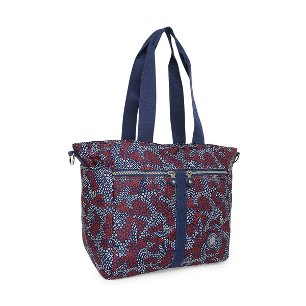 BAOMI CRINKLE SHOULDER BAG Range Blue & Red Soft One Size Shoulder Bag