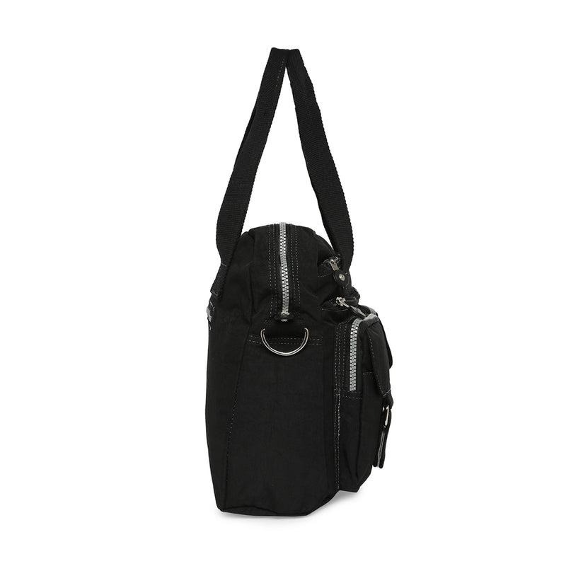 BAOMI CRINKLE HANDBAG Range Black Soft One Size Handbag