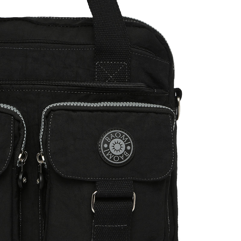 BAOMI CRINKLE HANDBAG Range Black Soft One Size Handbag