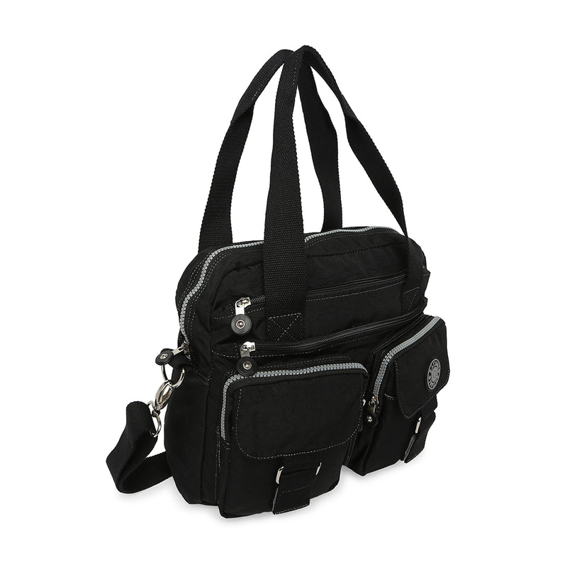 BAOMI CRINKLE HANDBAG Range Black Soft One Size Handbag