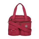 BAOMI CRINKLE HANDBAG Range Dark Red Soft One Size Handbag