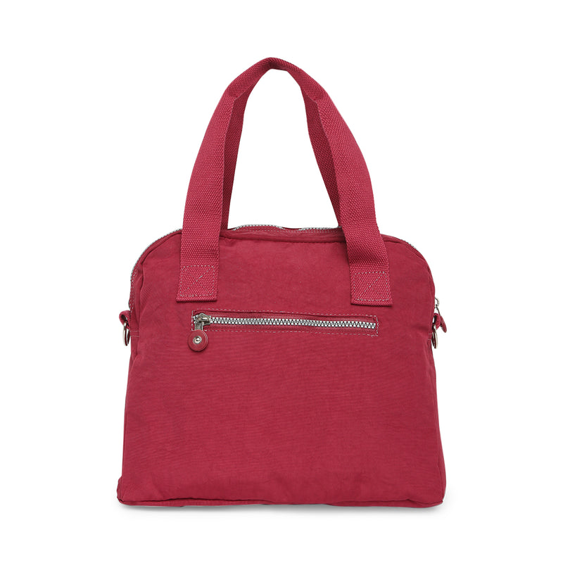 BAOMI CRINKLE HANDBAG Range Dark Red Soft One Size Handbag