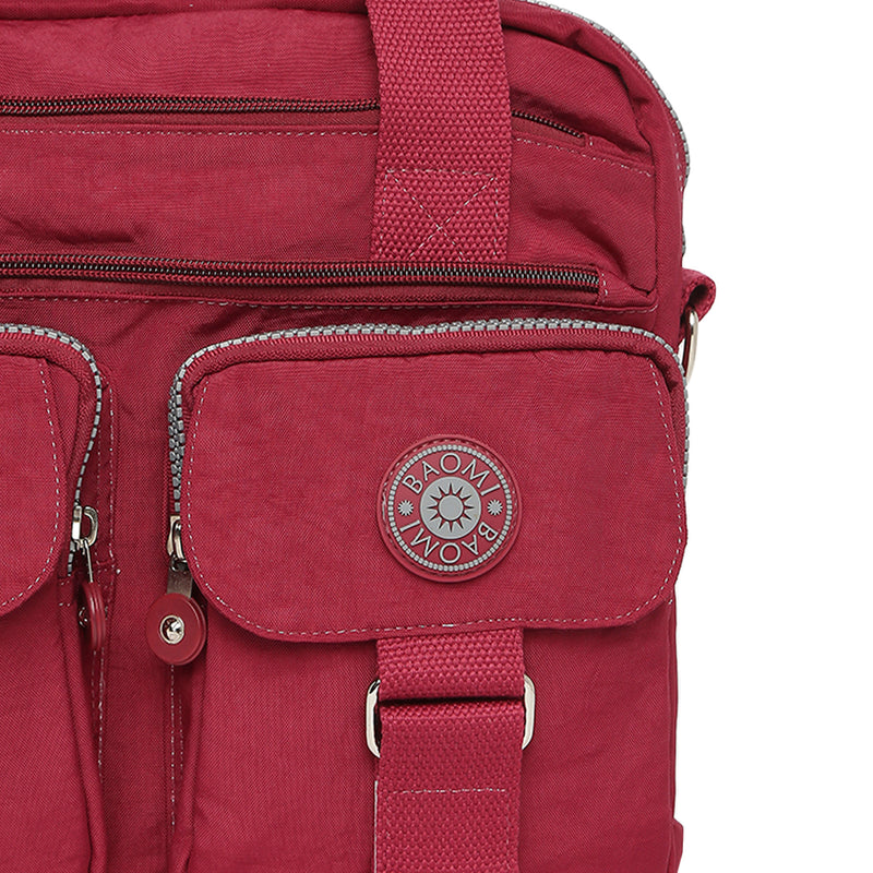 BAOMI CRINKLE HANDBAG Range Dark Red Soft One Size Handbag