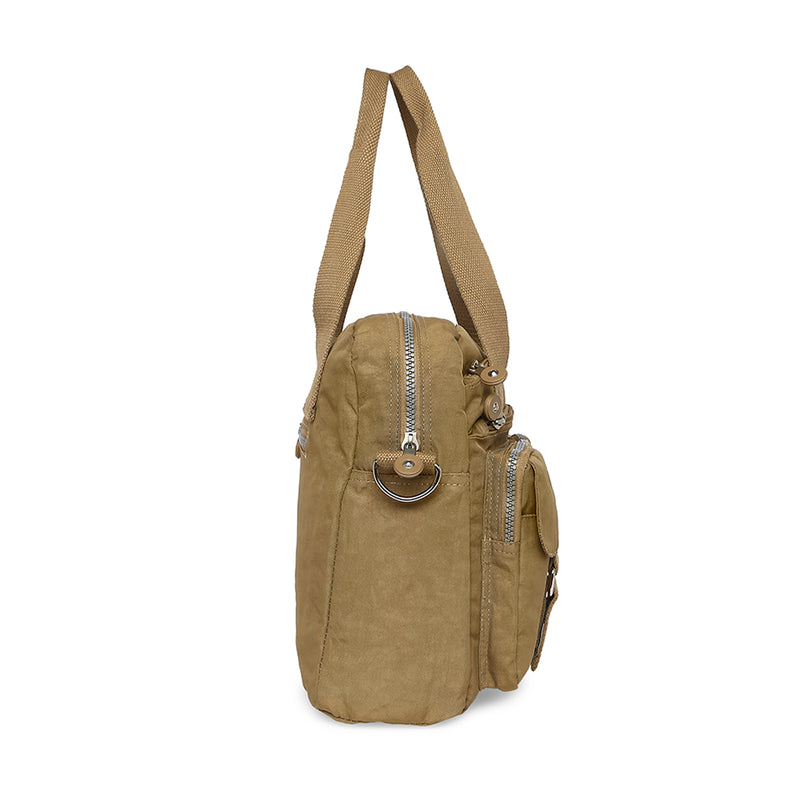 BAOMI CRINKLE HANDBAG Range Dark Yellow Soft One Size Handbag