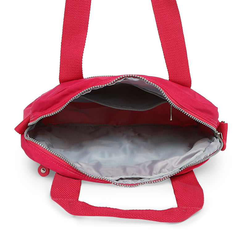 BAOMI CRINKLE HANDBAG Range Fuchsia Red Soft One Size Handbag