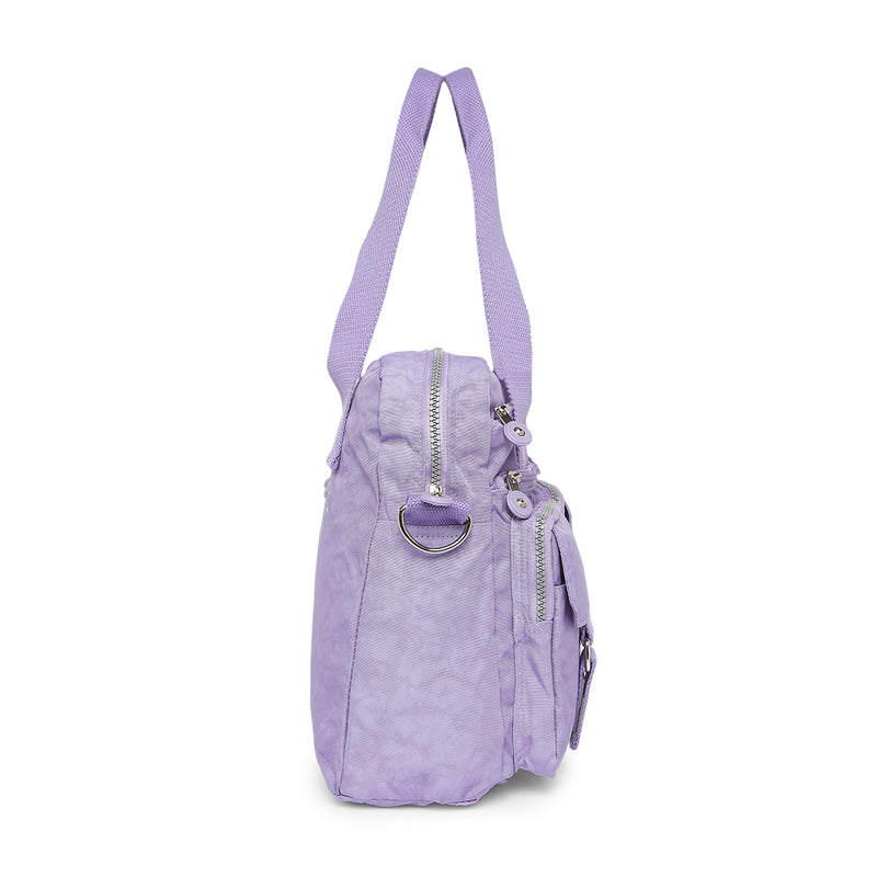 BAOMI CRINKLE HANDBAG Range Light Purple Soft One Size Handbag
