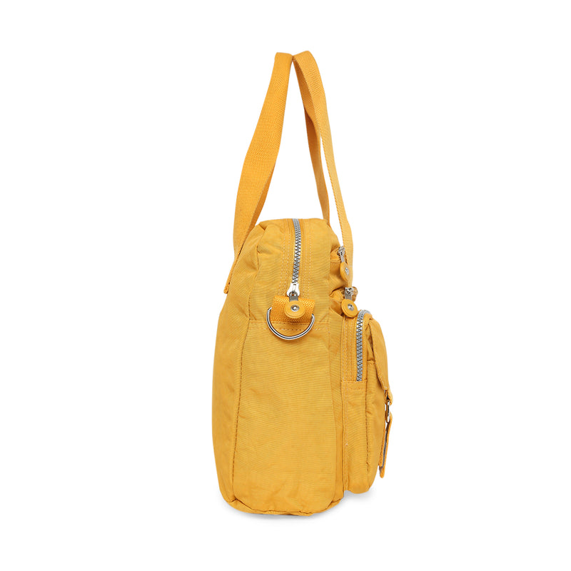 BAOMI CRINKLE HANDBAG Range Yellow Soft One Size Handbag