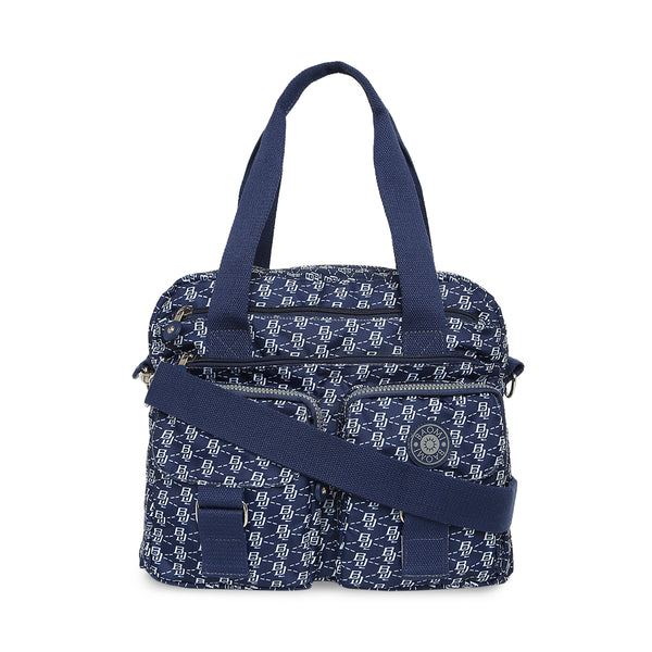 BAOMI CRINKLE HAND BAG Range Blue & White Soft One Size Handbag