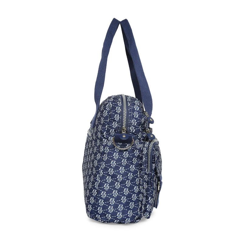 BAOMI CRINKLE HAND BAG Range Blue & White Soft One Size Handbag
