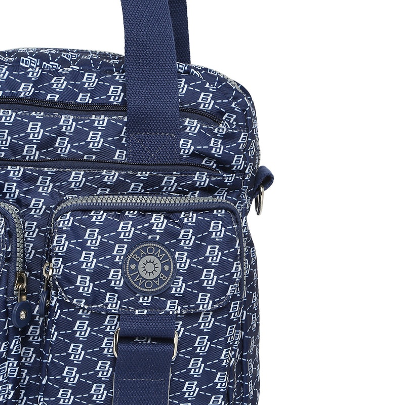 BAOMI CRINKLE HAND BAG Range Blue & White Soft One Size Handbag
