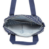 BAOMI CRINKLE HAND BAG Range Blue & White Soft One Size Handbag