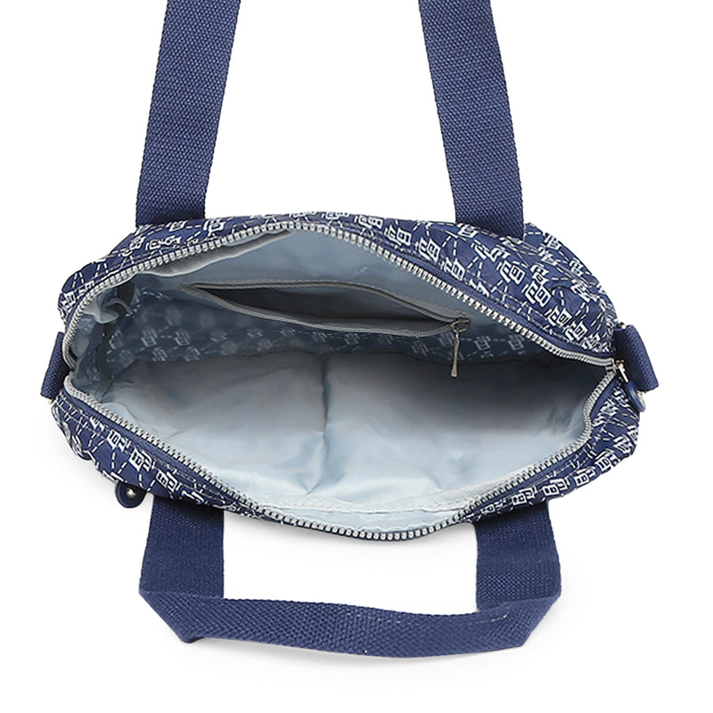BAOMI CRINKLE HAND BAG Range Blue & White Soft One Size Handbag