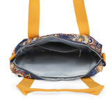 BAOMI CRINKLE HAND BAG Range Blue & Yellow Floral Soft One Size Handbag