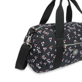 BAOMI CRINKLE HAND BAG Range Black Floral Soft One Size Handbag