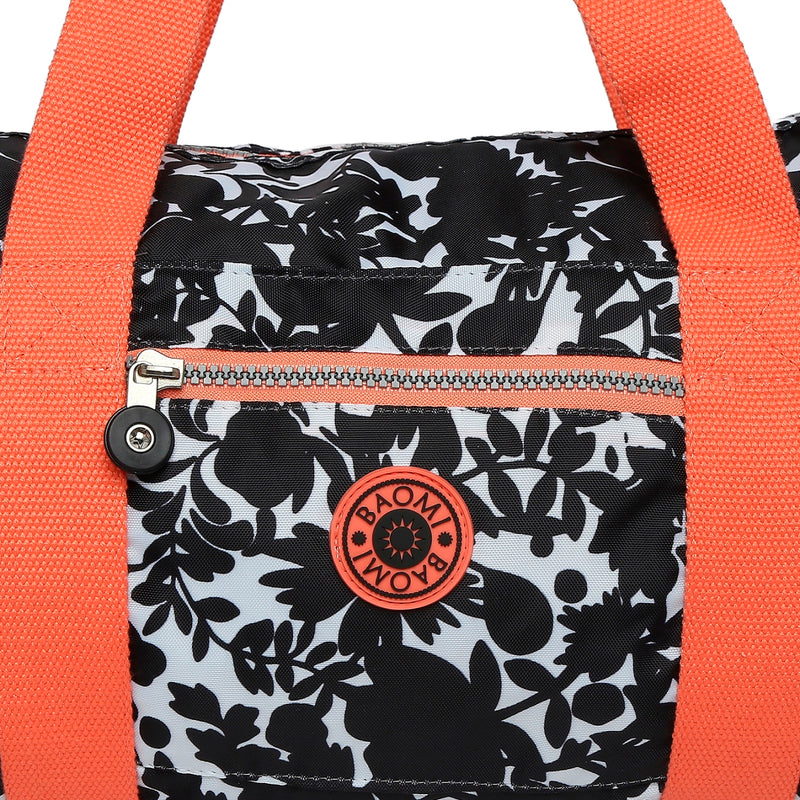 BAOMI CRINKLE HAND BAG Range Black & Peach Soft One Size Handbag