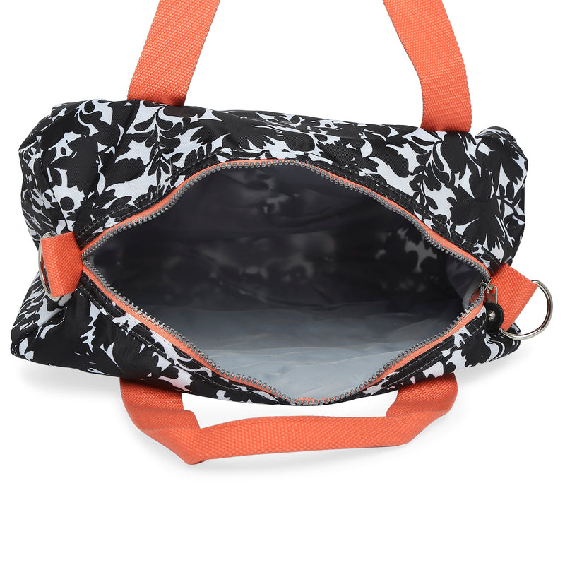 BAOMI CRINKLE HAND BAG Range Black & Peach Soft One Size Handbag