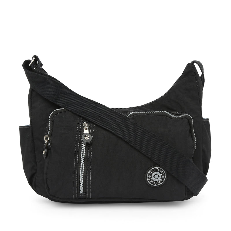 BAOMI CRINKLE SHOULDER BAG Range Black Soft One Size Shoulder Bag