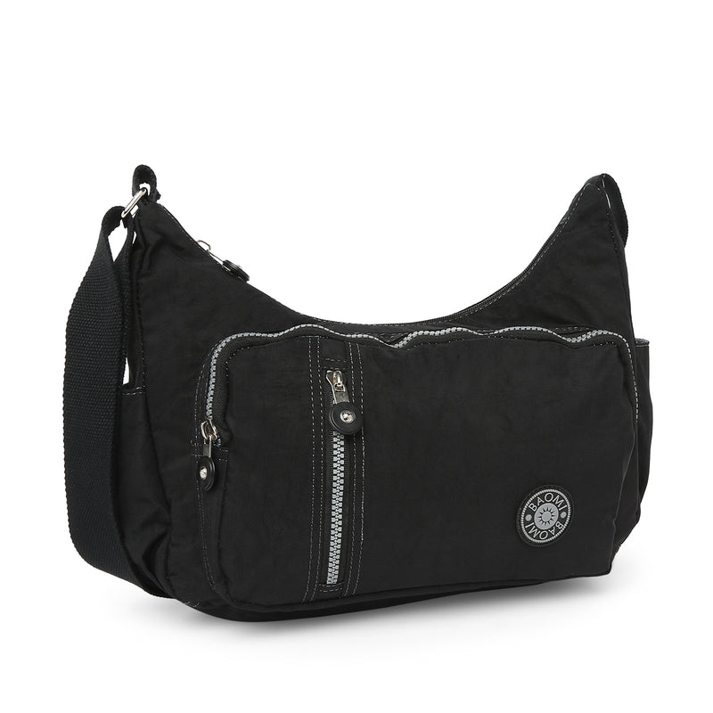 BAOMI CRINKLE SHOULDER BAG Range Black Soft One Size Shoulder Bag