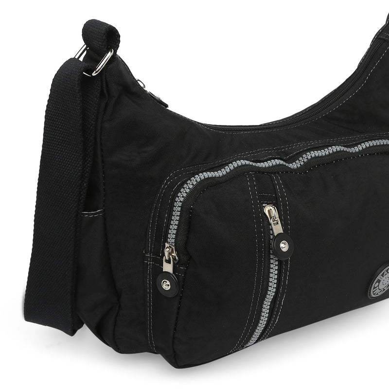 BAOMI CRINKLE SHOULDER BAG Range Black Soft One Size Shoulder Bag