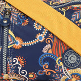 BAOMI CRINKLE SHOULDER BAG Range Blue & Yellow Floral Soft One Size Shoulder Bag