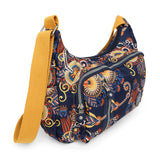 BAOMI CRINKLE SHOULDER BAG Range Blue & Yellow Floral Soft One Size Shoulder Bag