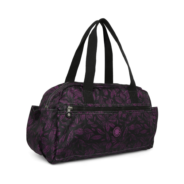 BAOMI CRINKLE HAND BAG Range Black & Purple Soft One Size Handbag
