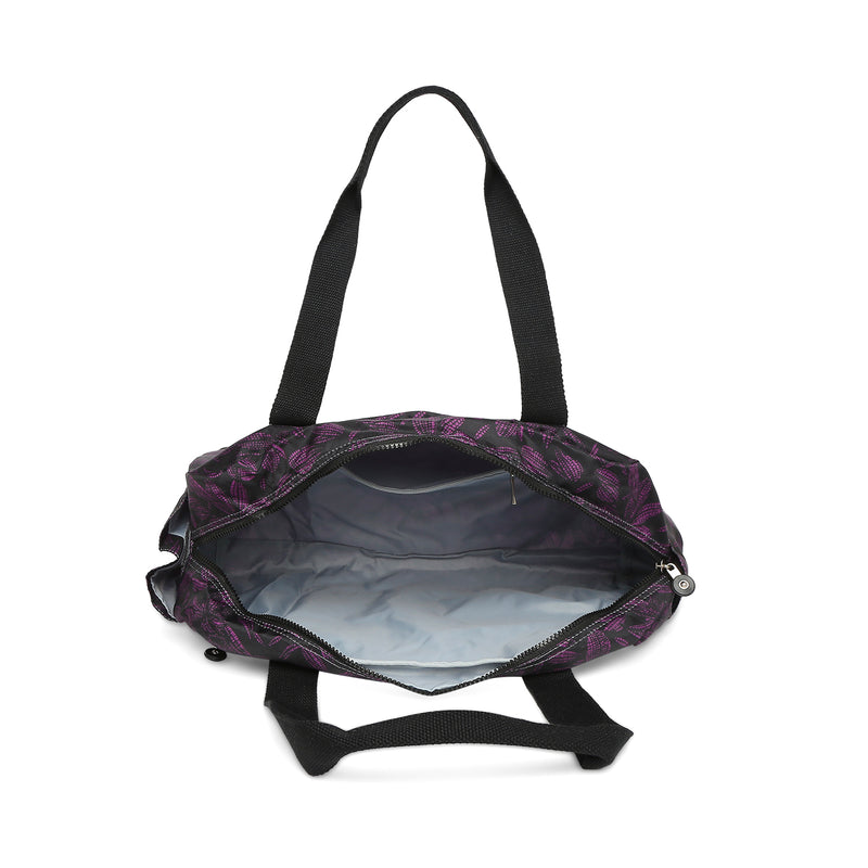 BAOMI CRINKLE HAND BAG Range Black & Purple Soft One Size Handbag